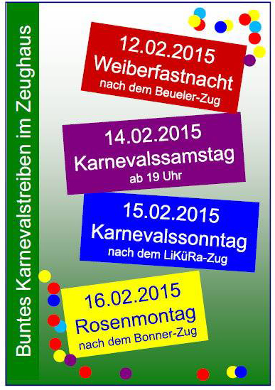 Party an Karnevals-Samstag 